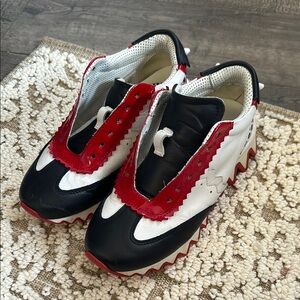Tricolor Chunky Sneaker — Black, White & Red